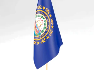 bandiera dell'ufficio del nuovo hampshire Modello 3D