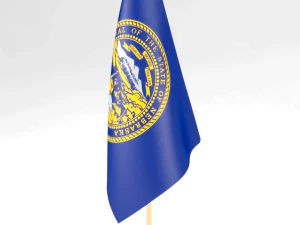 bandiera dell'ufficio nebraska Modello 3D