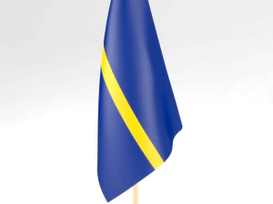 bandiera dell'ufficio nauru Modello 3D