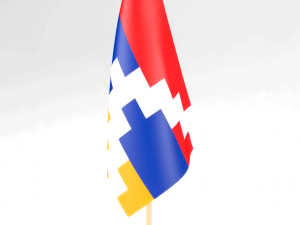 office flag nagorno karabakh Model 3D