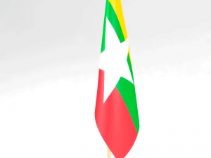 office flag myanmar 3D Model