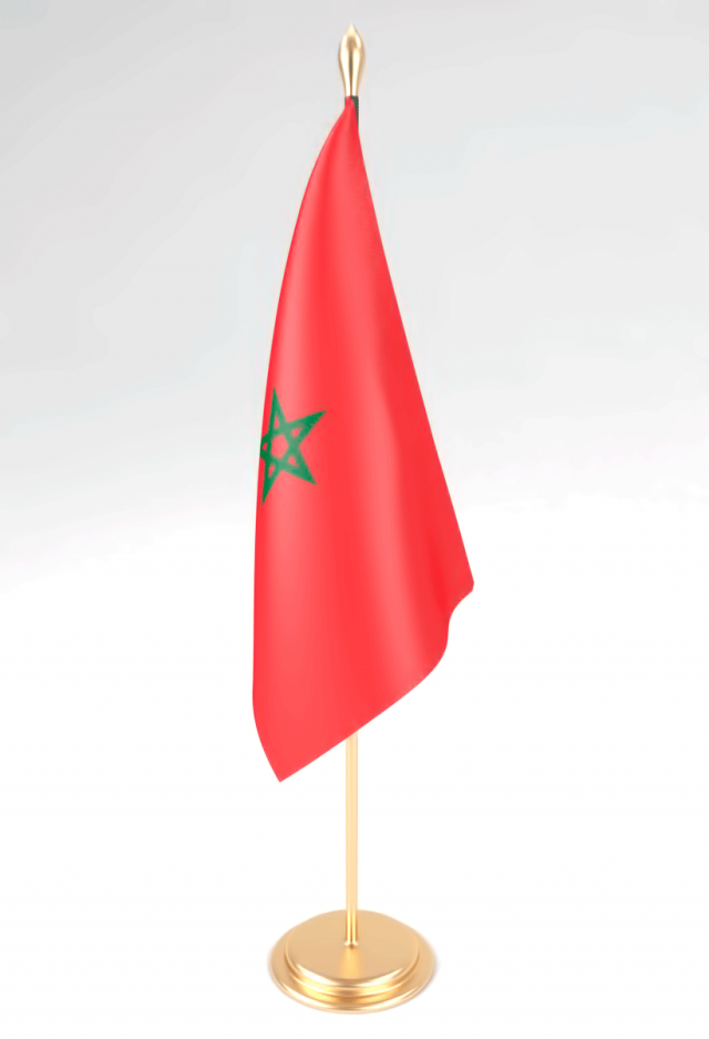 office flag morocco 3D Model .c4d .max .obj .3ds .fbx .stl .blend 