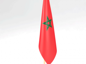 office flag morocco 3D Model