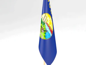 office flag montana 3D Model