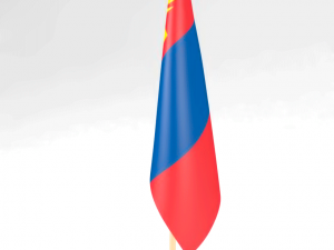 office flag mongolia 3D 模型