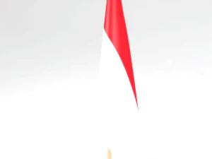 ofis bayrağı monako 3D Model