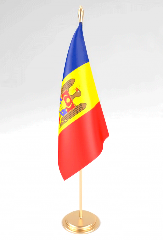 office flag moldova 3D Model .c4d .max .obj .3ds .fbx .stl .blend 