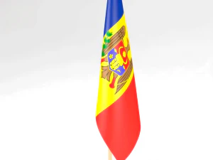 office flag moldova 3D Model