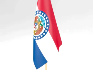 ufficio bandiera Missouri Modello 3D