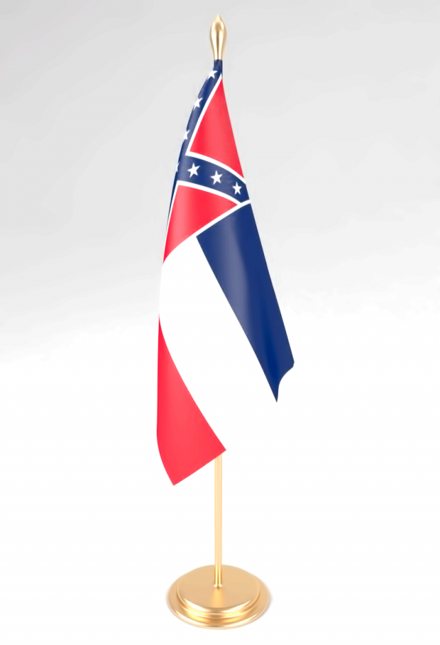 office flag mississippi 3D Модель .c4d .max .obj .3ds .fbx .stl .blend 