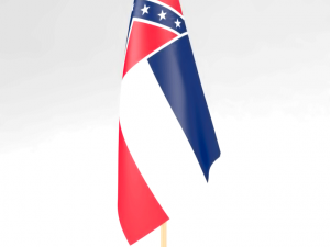 office flag mississippi 3D Модель