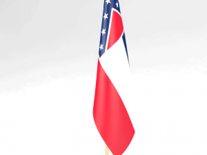 office flag mississippi 3D Модель