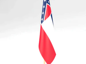office flag mississippi 3D Model