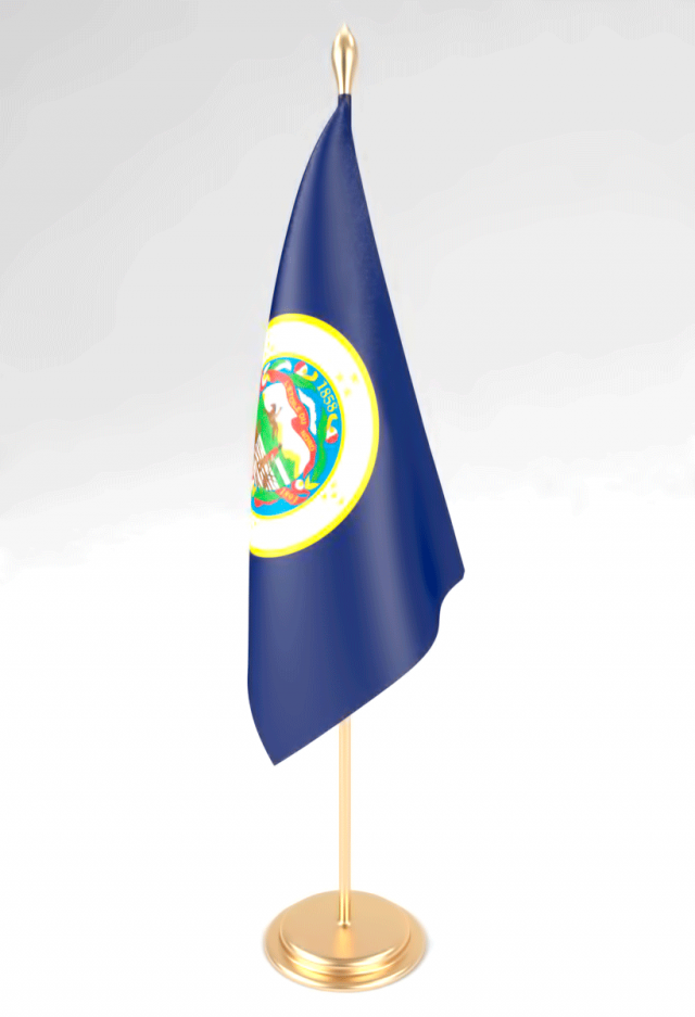office flag minnesota 3D Modell .c4d .max .obj .3ds .fbx .stl .blend 