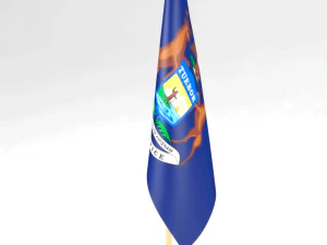 office flag michigan 3D Model