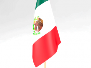 office flag mexico 3D Model