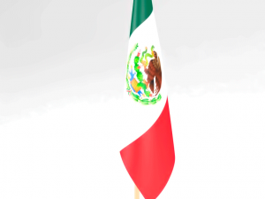 office flag mexico 3D Model