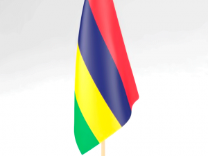 office flag mauritius 3D Модель