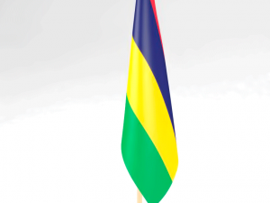 office flag mauritius 3D Model