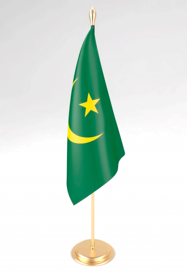 office flag mauritania 3D 모델 .c4d .max .obj .3ds .fbx .stl .blend 