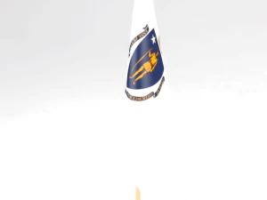 office flag massachusetts 3D Model