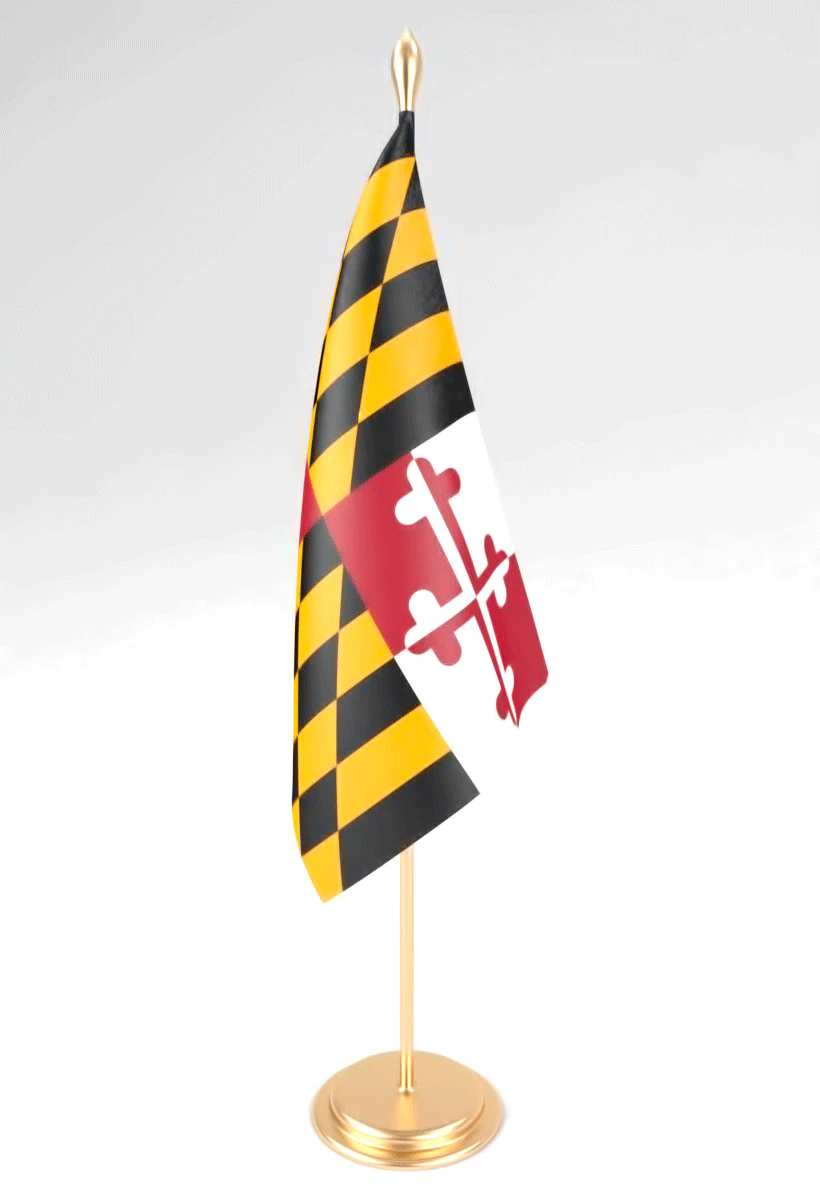 office flag maryland 3D Model .c4d .max .obj .3ds .fbx .stl .blend