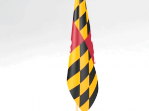 office flag maryland 3D मॉडल
