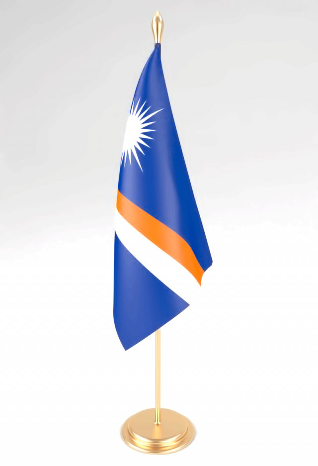 office flag marshall islands 3D Модель .c4d .max .obj .3ds .fbx .stl .blend 
