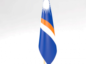 office flag marshall islands 3D Модель