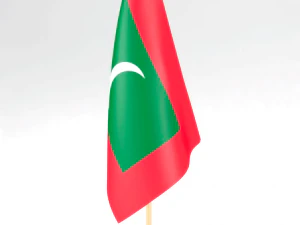 ofis bayrağı maldivler 3D Model