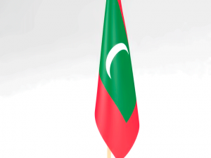 office flag maldives 3D 模型