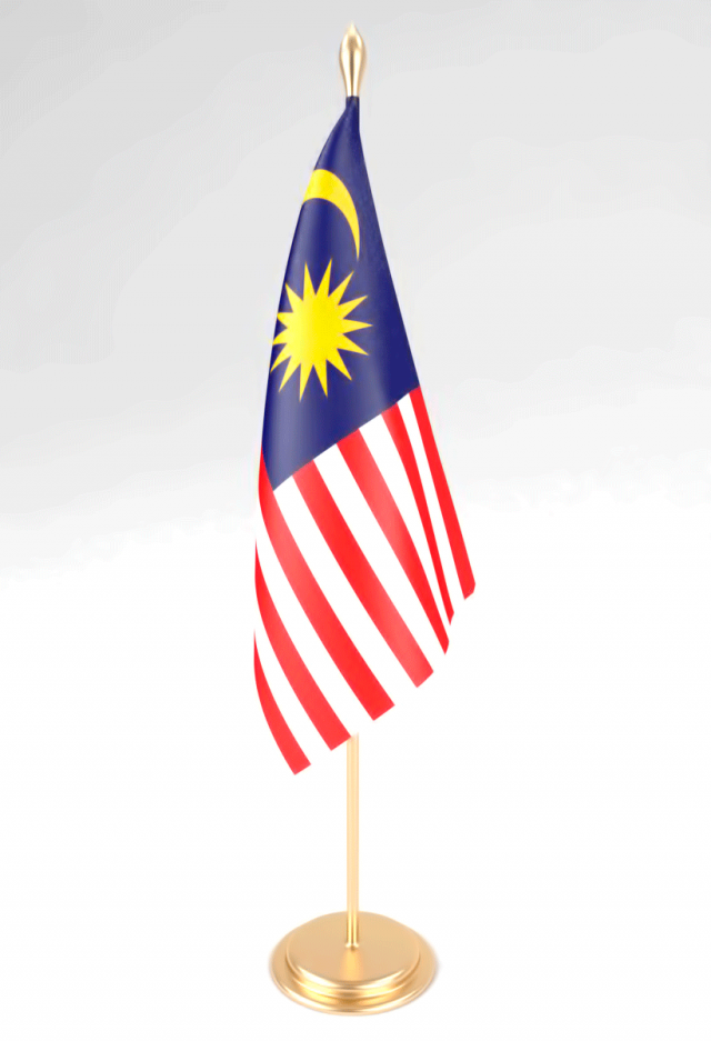 office flag malaysia 3D मॉडल .c4d .max .obj .3ds .fbx .stl .blend 