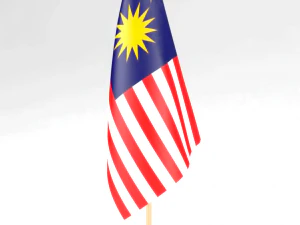 ofis bayrağı malezya 3D Model