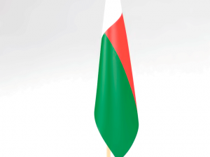 office flag madagascar 3D Model