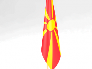 office flag macedonia 3Dモデル