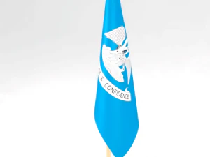 office flag louisiana 3D Model
