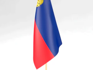 ofis bayrağı lihtenştayn 3D Model