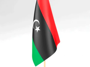 ofis bayrağı libya 3D Model