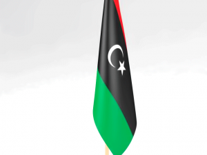 office flag libya 3D 模型