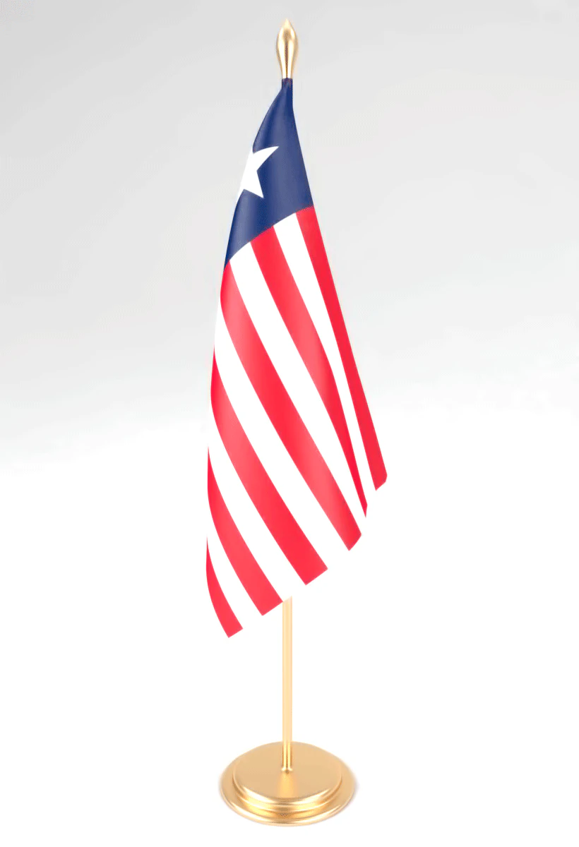 office flag liberia 3D Model .c4d .max .obj .3ds .fbx .stl .blend 