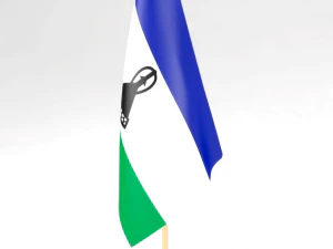 ofis bayrağı lesotho 3D Model