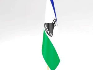 office flag lesotho 3D Model