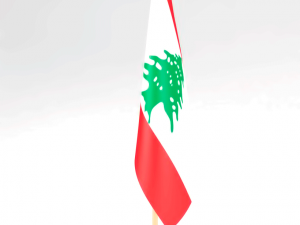 office flag lebanon Modèle 3D