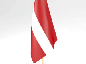 ofis bayrağı letonya 3D Model