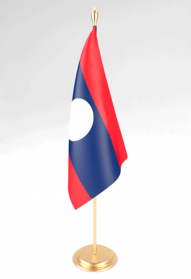 office flag laos 3D Model .c4d .max .obj .3ds .fbx .stl .blend 
