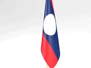 office flag laos 3D Model