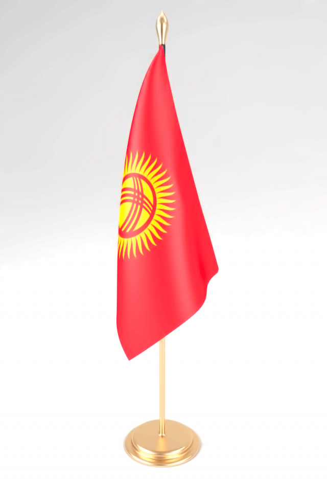 office flag kyrgyzstan 3D 모델 .c4d .max .obj .3ds .fbx .stl .blend 