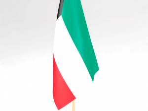 office flag kuwait 3D Модель