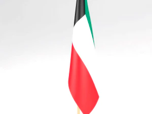 office flag kuwait 3D Model