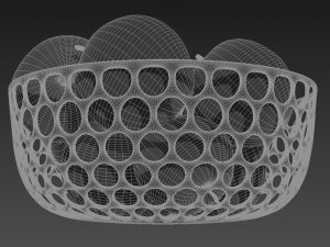 apples in vase Modelo 3D